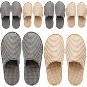 6-10 Pairs Spa Slippers, Non Slip Disposable Slippers For Guest, Washable Reusable, Which Can Be Used As Women Men, House, Indoor, Bathroom, Bedroom, Hotel, Bride Slippers