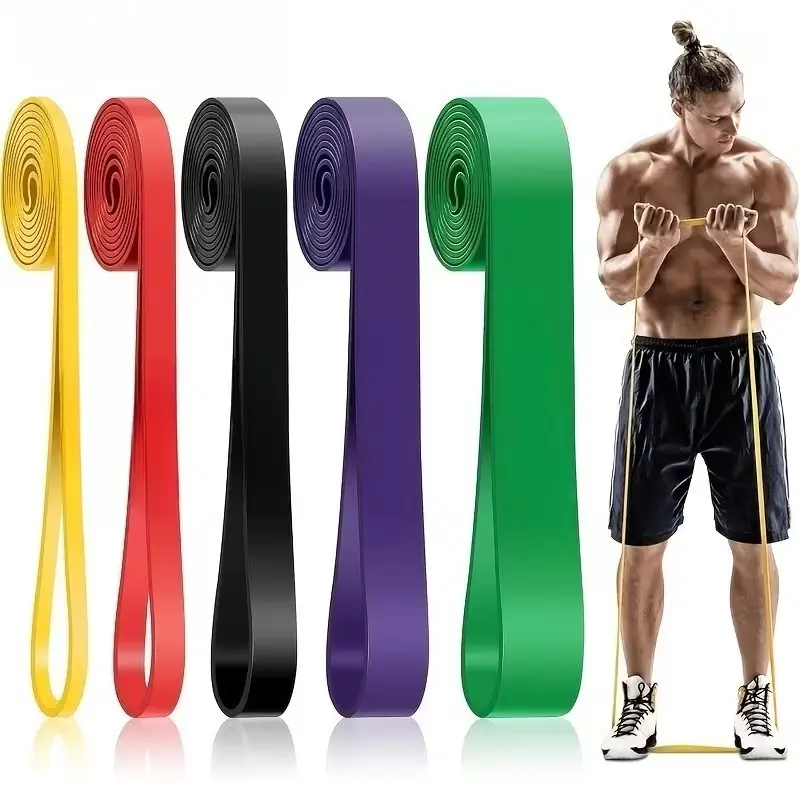 5pcs-Pull Up Bands,Resistance Bands, Pull Up Assistance Bands Set for Men & Women, Exercise Workout Bands for Working Out, Body Stretching, Physical Relax, Muscle Training