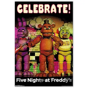 Trends International Five Nights At Freddys Celebrate Wall Poster 22.375" x 34"