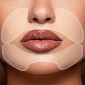 Silicone Lip Mask, 2 Counts/set Transparent Silicone Lip Sticker, Professional Skincare Tools for Women & Men Daily Use