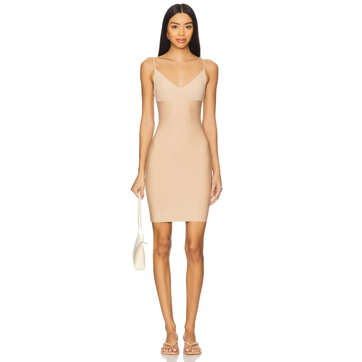 Commando Two Faced Tech Control Full Slip in Beige