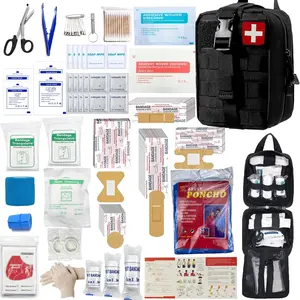 322Pcs/set - First Aid Kit Molle Pouches Emergency Survival Kit Suitable for Outdoor Activities, Home, School, Hiking, Car Travel and Camping - Quick Response First Aid Essentials
