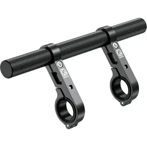 9.45'' Long Carbon Fiber Handlebar Extender Extensions With Aluminum Alloy Clamp Mounting Base Fit on 0.875'' / 1'' / 1.125'' / 1.26'' Handlebars Cross Bars For Bike,Bicycle,Motorcycle,Scooter