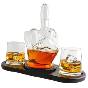 Middle Finger Novelty Whisky Decanter by The Wine Savant