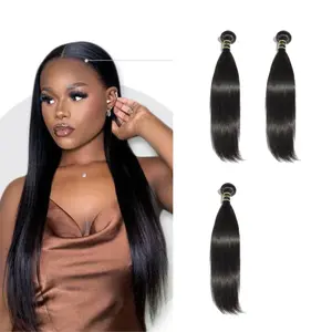 [Ashine] Cost-effective Virgin Hair Bundle 10 To 30 Inches 10A Grade Straight/Body Wave Natural Black Classic Stylish/ Beginner Friendly