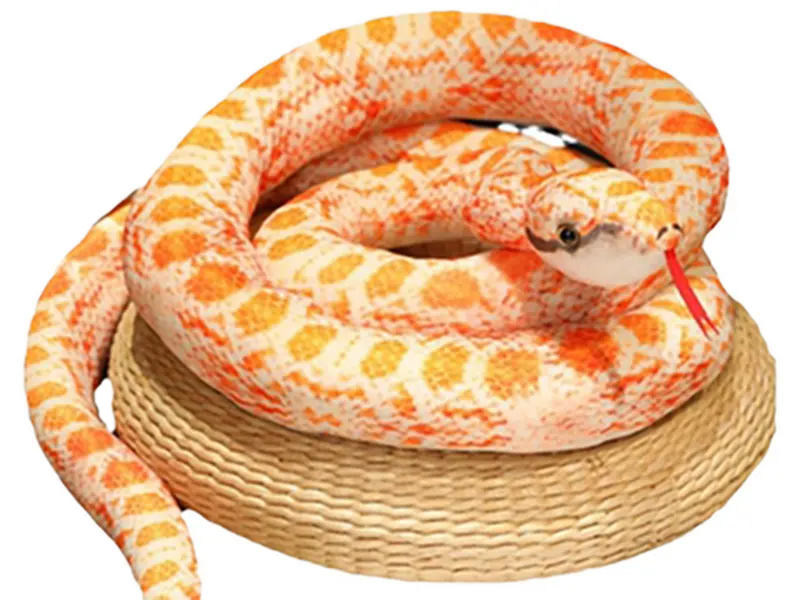 Plush Giant Python Toy Prank & Gag Prop Unique Home Decor Accent Ideal for Collectors Doubles as a Throw Pillow