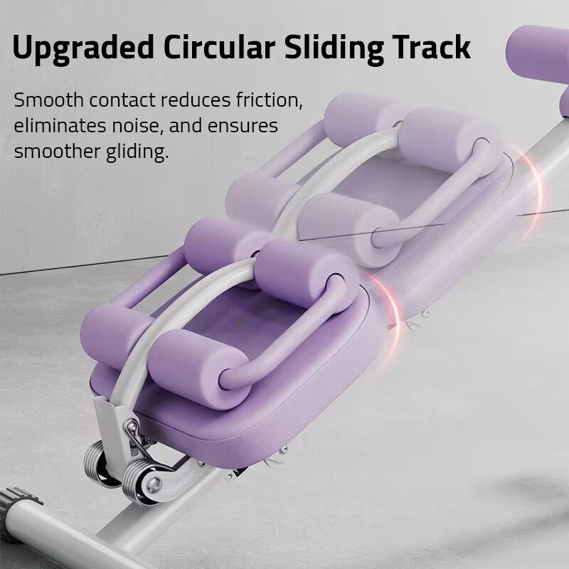 FURICA Adjustable AB Trainer with LCD Monitor Foldable Core Workout Machine for Arms Legs & Buttocks Shaping Home Fitness Equipment 8-Level Height 3-Level Incline Automatic Tracking