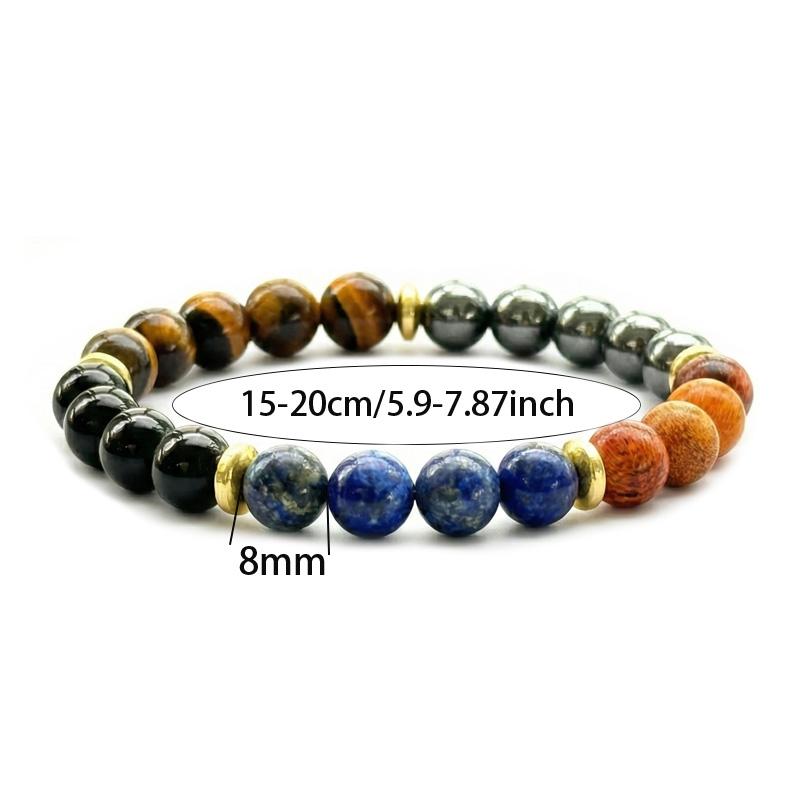 1pc Money Attraction Bracelets for Women Men Tiger Eye Beaded Natural Stone Attracts Wealth Crystal Good Luck Beads Bracelet Gift