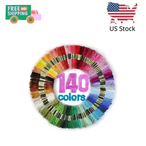 140 Colors Skeins Friendship Bracelet String Making Bracelets Cross Stitch Kit