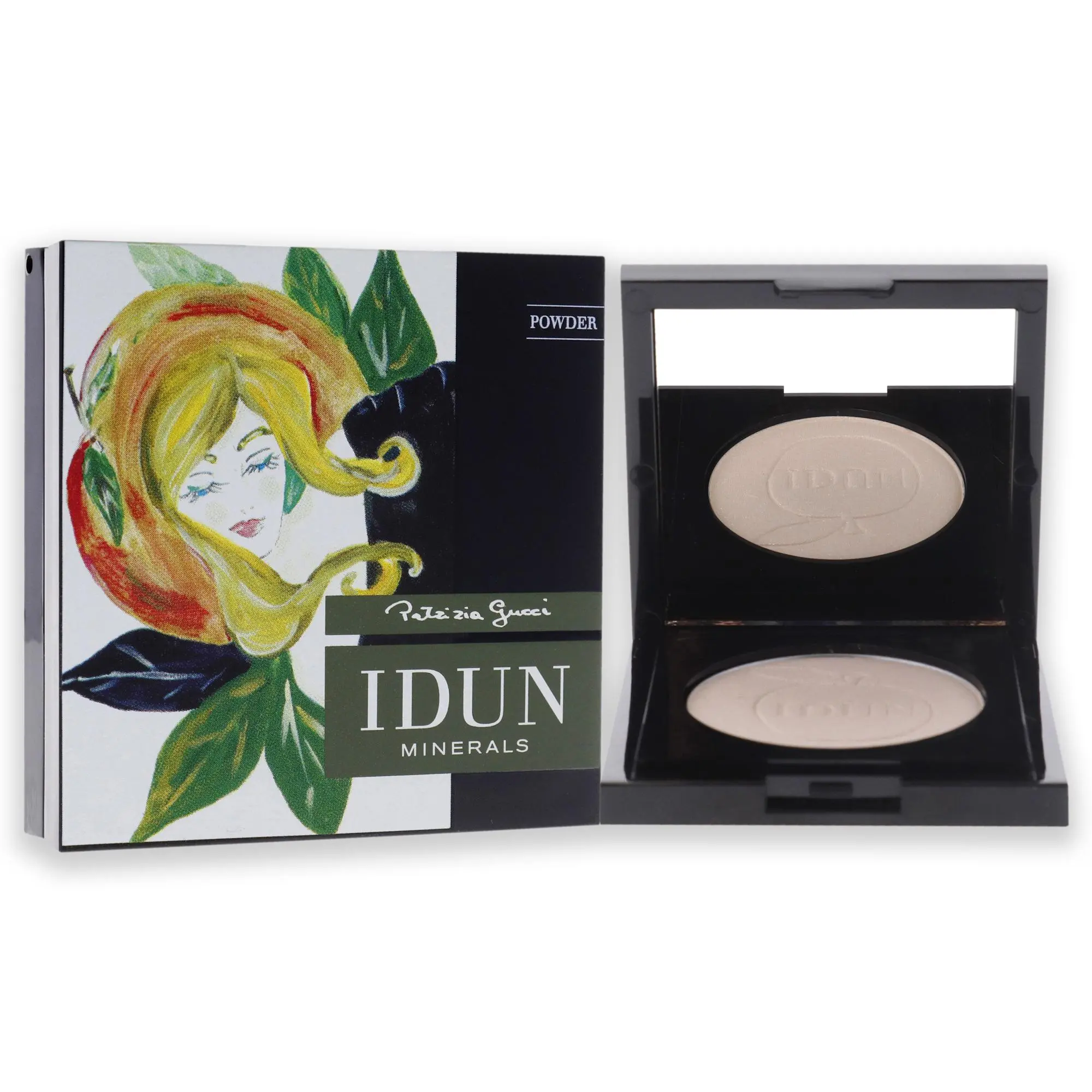 Idun Minerals Women's Compact Cosmetic Highlighter Powder - Shade 522 Tilda, 0.12 oz Daily Makeup for Radiance