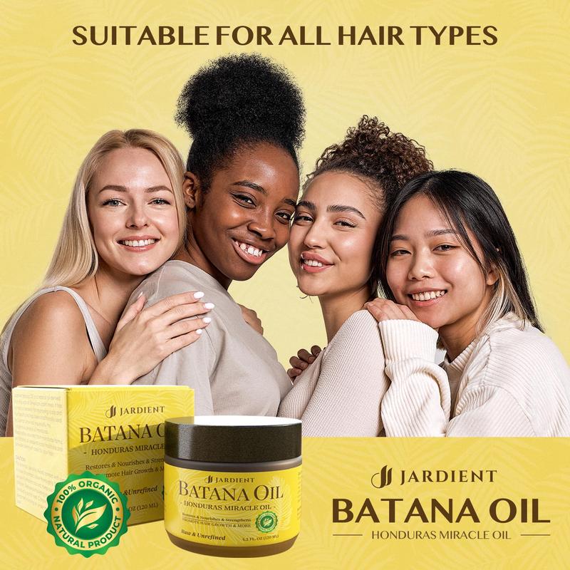 Raw Batana Oil for Hair Care: 100% Pure - Dr. Sebi Batana Oil from Honduras - For Thicker & Stronger Hair Men & Women 4.2 OZ Haircare Comfort