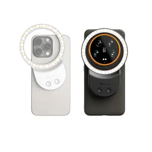 Selfie Ring Light for Phone Computer Compatible LED Lighting for Laptop Webcam, Video Recording - Rechargeable Circle Magnetic Cute Stuff & Room Decor