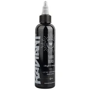 Radiant Colors Tattoo Turbo Black for Human Skin 1oz Bottle Shading and Tattooing