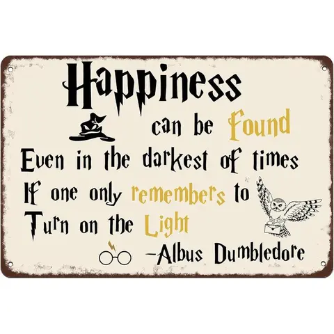 Wizard Theme House Decoration Wizard World Poster Wall Decor Retro Signage Pub Cafe Restaurants Man Cave Metal Tin Sign 8X12 inch Decorative