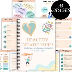 Healthy Relationships Guide Planner Notebook - 60-Page Notebook Featuring Reflective Exercises, Dialogue Prompts & Strategy Pages for Intentional Connections