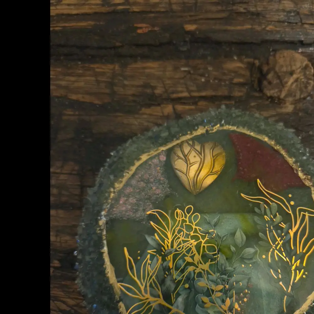 Garden geode coaster