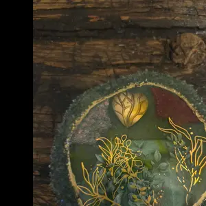 Garden geode coaster