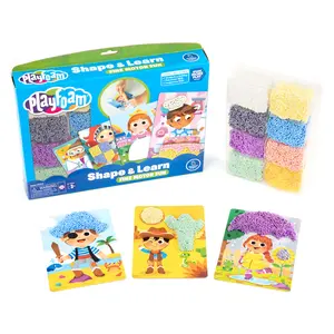 Educational Insights Educational Insights Playfoam Shape & Learn Character Cards, Build Vocabulary & Fine Motor Skills with a Sensory Toy, Ages 3+