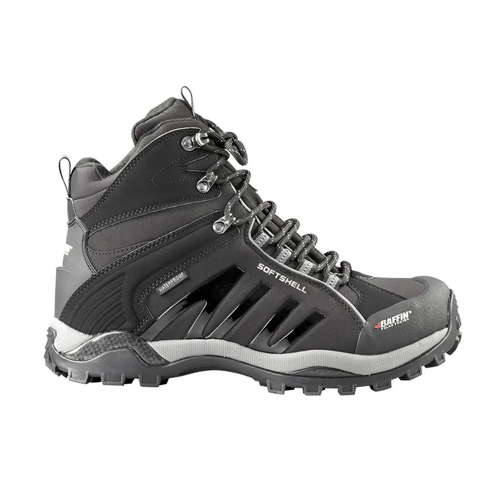 Baffin Mens Zone Waterproof Insulated Winter Hiking Lace Up Hiking Casual Boots Ankle - Black