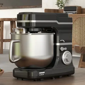 660 W Large Capacity Stand Mixer, 7.5 QT 10-Speed Tilt-Head Design with Dough Hook Whisk Beater, Splash Guard and Anti-Slip Base, Essential Kitchen Appliance for Homemade Bread Pizza and Cakes, Fathers Day gift