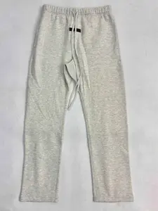 Uncuffed 2022 Light Gray Sweatpants - Athletic Casual Lounge Pants Warm & Comfortable for Casual Wear & Street Style Unisex Style