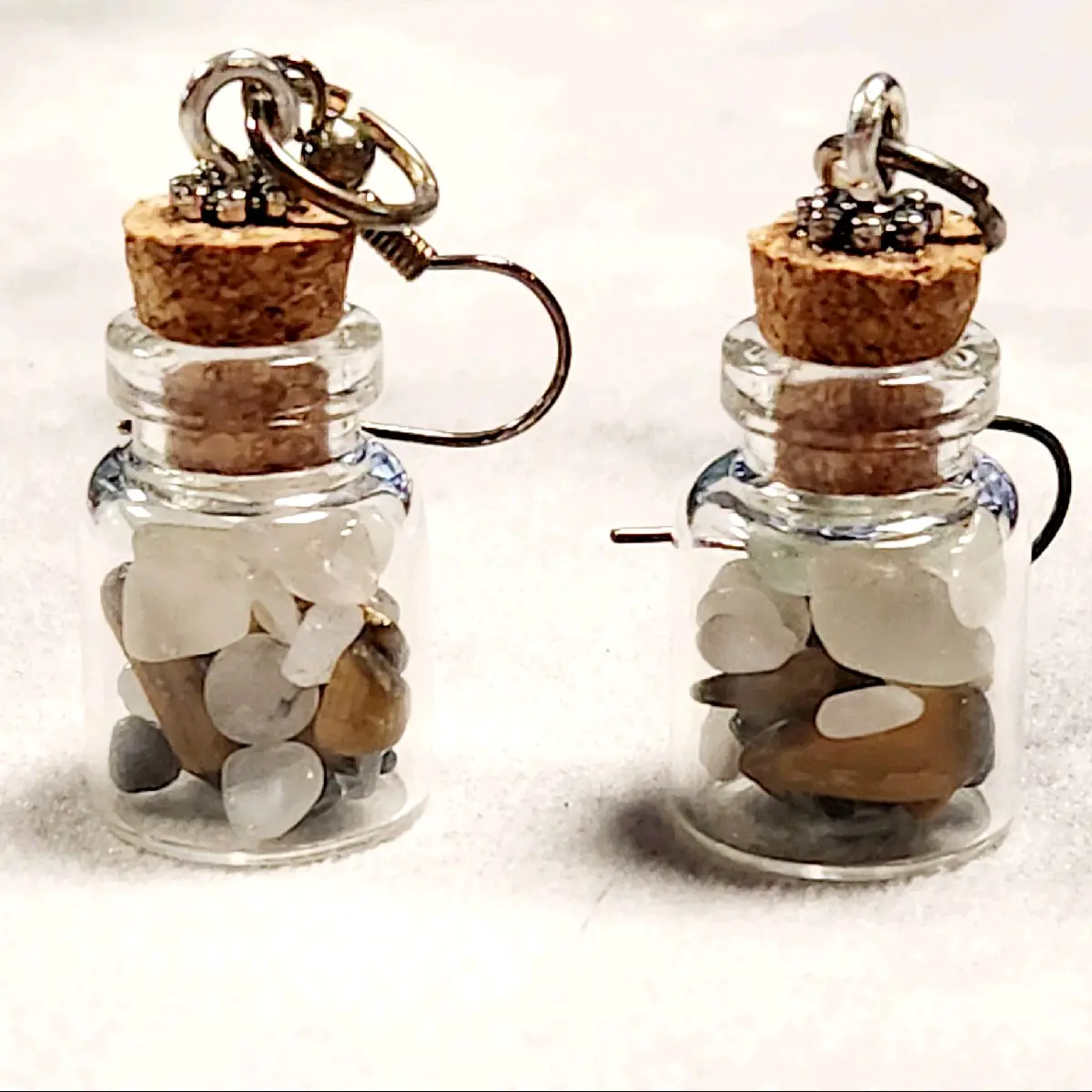 New Moon Magic Crystal Spell Jar Earrings