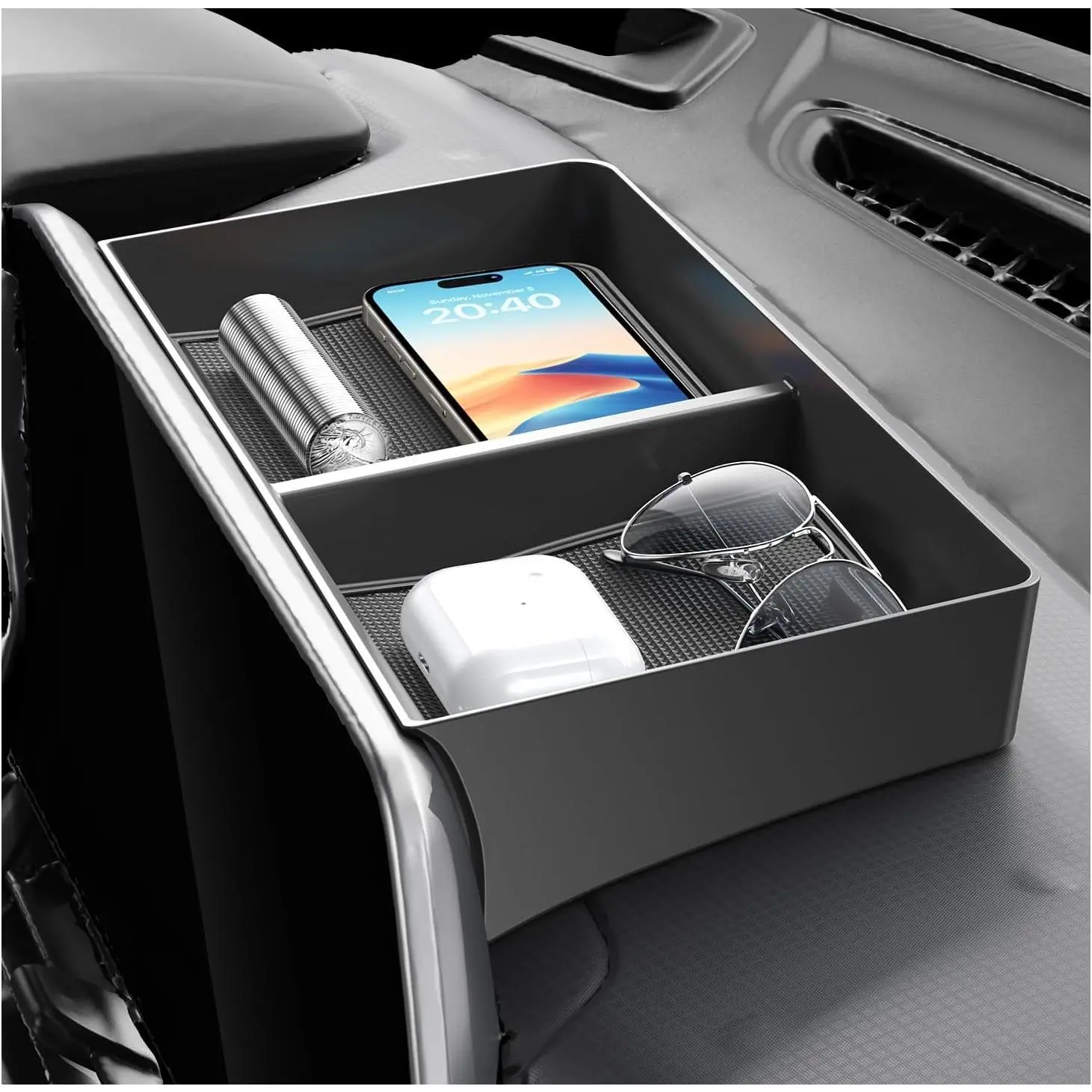 for 2024 2025 Chevrolet Trax Center Console Organizer for Chevy Trax 2025 Accessories Dashboard Tray for Trax 2024 2025 Accessories 2025 Trax Screen Back Organizer