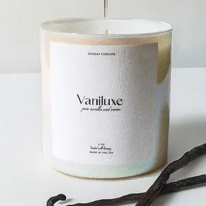 Vaniluxe Luxury Candle with Pure Vanilla and Cream