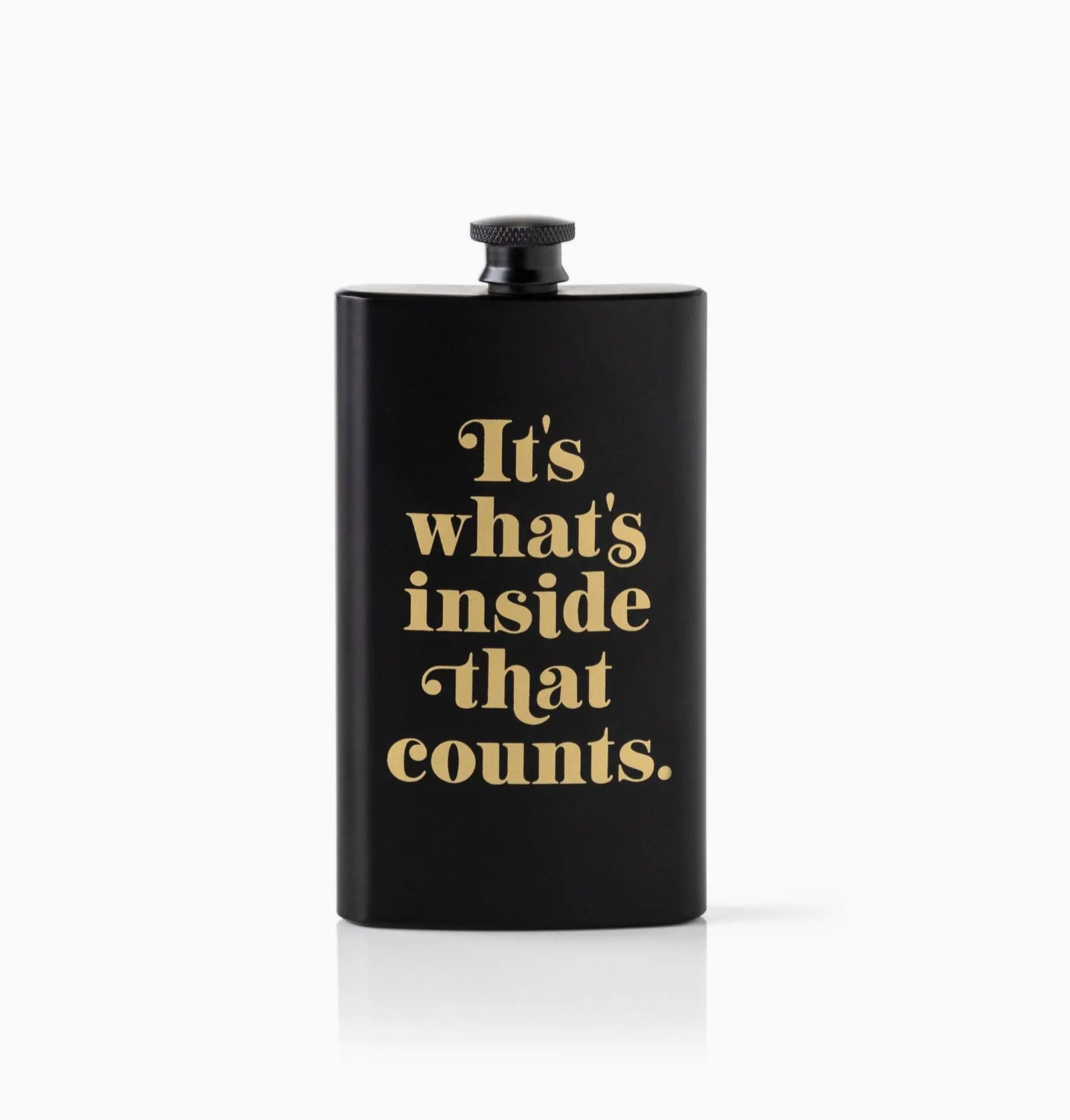 Brass Monkey It's What's Inside That Counts Pocket Flask