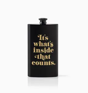 Brass Monkey It's What's Inside That Counts Pocket Flask