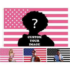 Custom Pink America Flag, Personalized Photo Flag Double Stitched Weatherproof, Custom Design Tapestry for Garden Yard Dorm Room Wall Decortapestry gifts for boyfriend
