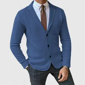 Men's slim fit sports jacket autumn and winter multifunctional office suit linen suit men's charcoal gray men's suit long sleeved cottonRAIMENTRY