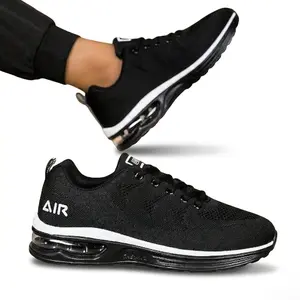 Men's Air Cushion Running Shoes Breathable Low Top Athletic Sneakers Non Slip Comfortable Casual Walking Trainers for Gym