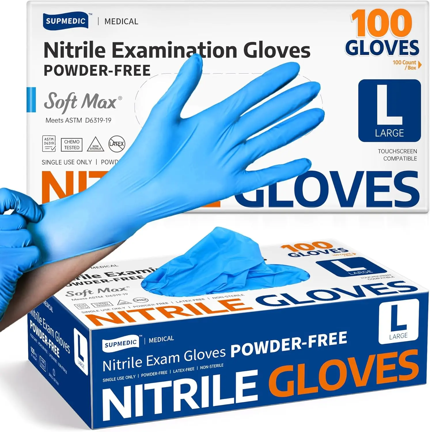 Nitrile Exam Gloves 100-Count | Latex-Free & Food Safe