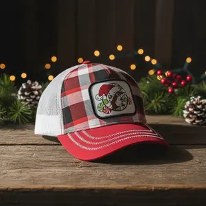 Buc-ee's Plaid Christmas Trucker Hat