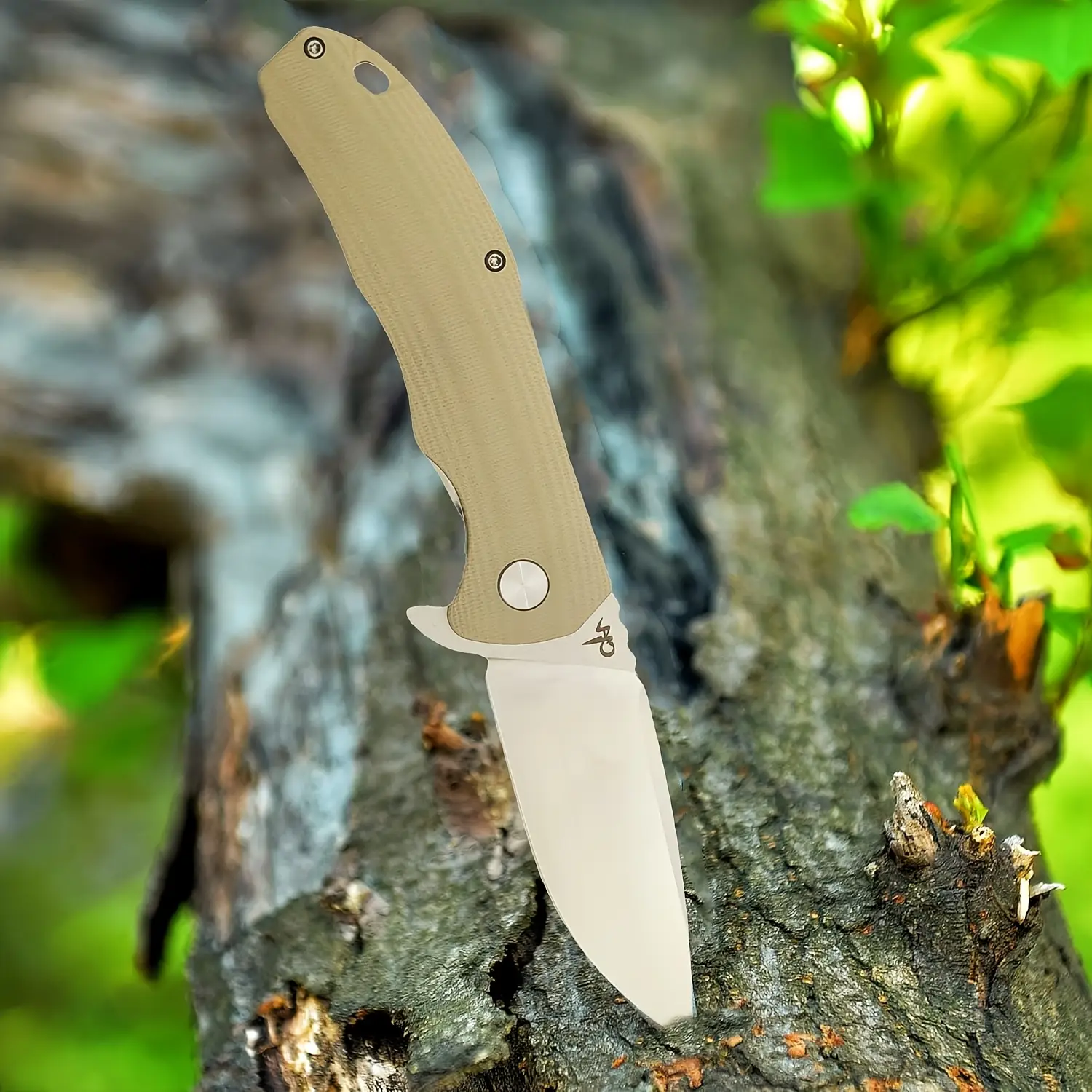Folding Knife D2 Blade Micarta Handle with Pocket Clip EDC Tactical Knife EDC Multitool Knife (GREEN)-Best Folding Knives for EDC Camping Survival for
