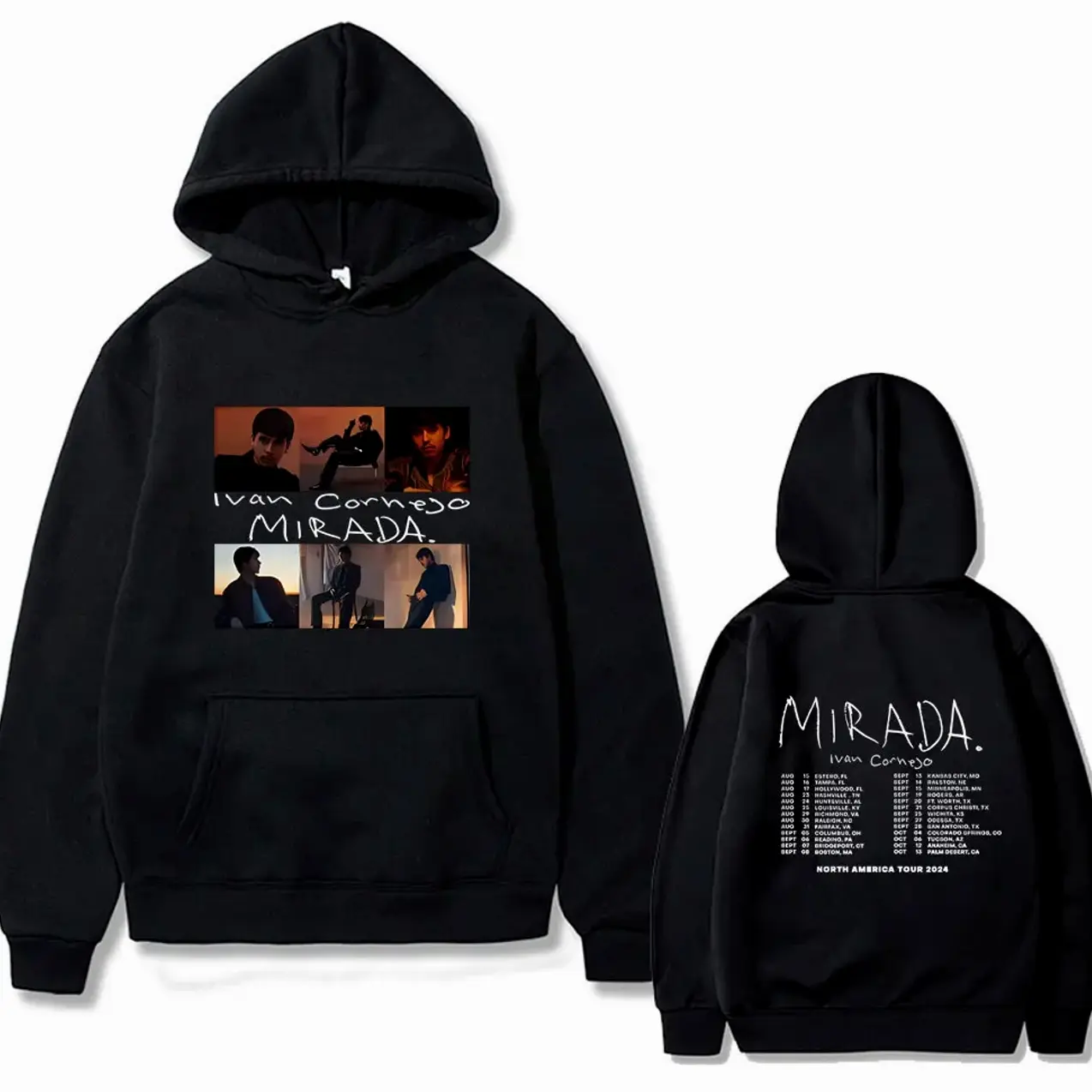 Ivan Cornejo Mirada Music Album 2024 Tour Hoodie Men Women Fleece Cotton unisex Tracksuit Unsiex Fashion Pop Music Hoodies UHQ
