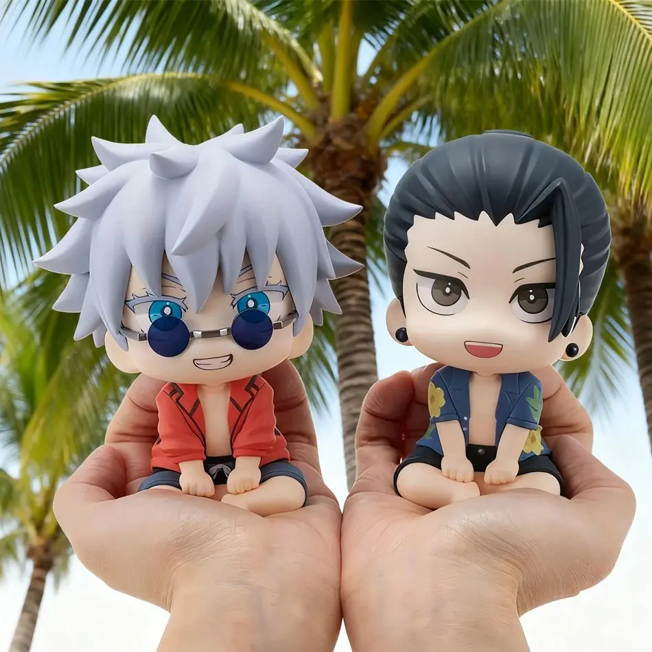 Suguru Geto & Satoru Gojo Chibi Sitting Figures — "Look Up" Series