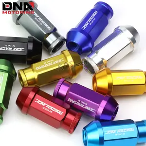 JDM Open-End Universal 20 Lug Nuts/Set+Lock Key M12X1.25 25mm OD/50mm Tall
