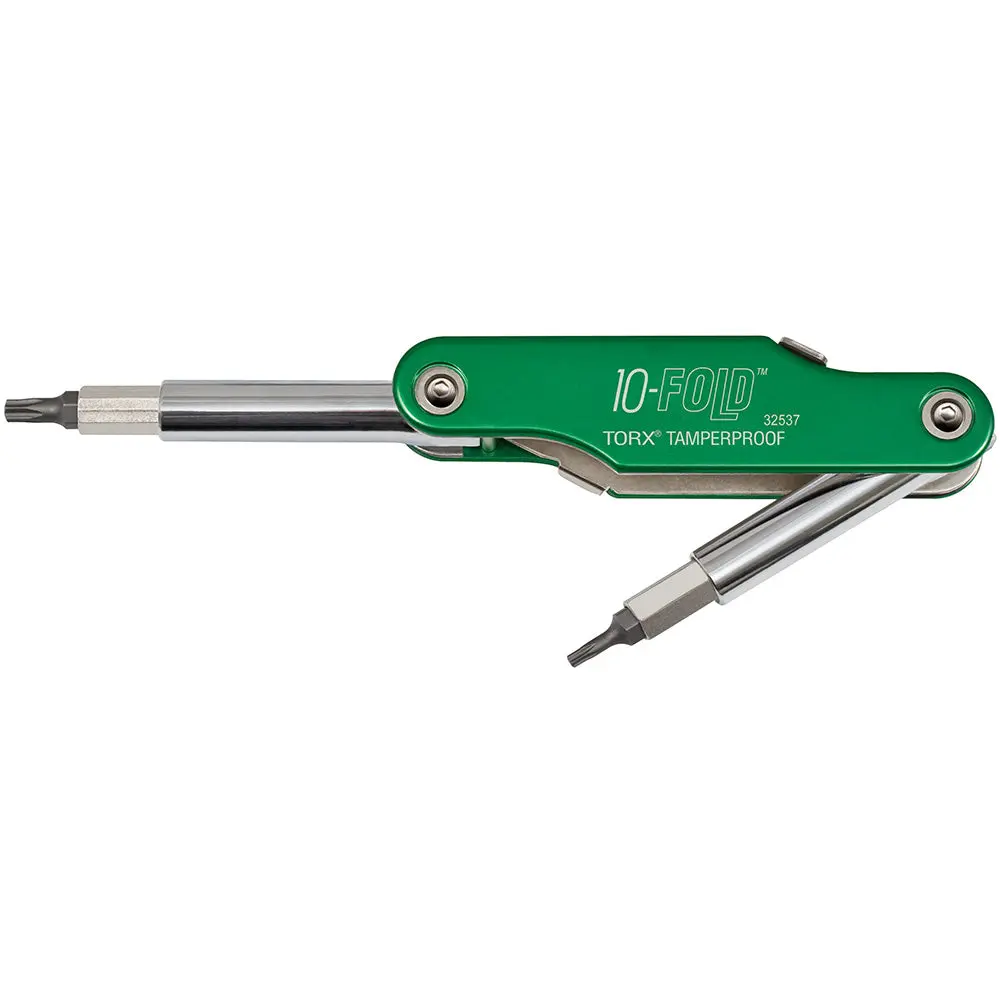 Klein Tools 32537 10-Fold Screwdriver/Nut Driver, Tamperproof TORX®