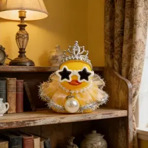 Wedding Season Dress Sunglasses Ornament, Duck Figurine Accessory, Car Interior Decoration, Adjustable Non-Slip Design, Fun Gift, Car Trinkets, Car Accessories, Car Decorations Interior