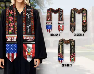 Personalized Peruvians American Flag Graduation Sash 2026, Peru Graduation Stole Custom, Peruvians Graduation Sash 2026, Graduation Gifts