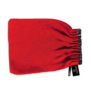 CaptBright Exfoliating Moroccan Bath Glove - Natural Kessa Mitt for Body Scrubbing & Dead Skin Removal - Deep Clean, Improve Circulation, Stretch Mark Reduction - Reusable & Eco-Friendly Soap Personal Shower Cleaning