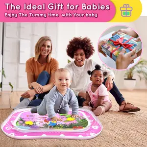 New Baby Play Mat, Inflatable Water Pad, Fun Sensory Stimulation, Early Development Activity Center, Large Floating Toy
