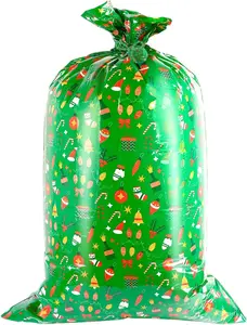 Christmas   Bag  Plastic  Xmas Big 60 Inch Gaint Bag - Green