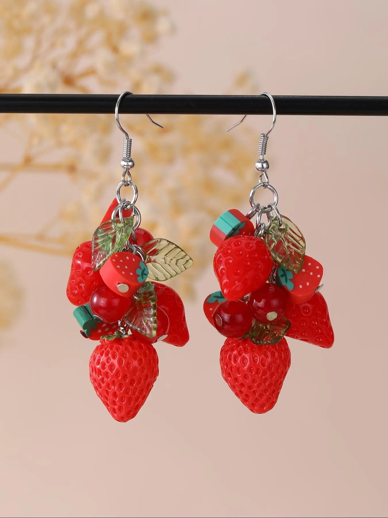 Fruit Themed Dangle Earrings, Cute Watermelon & Lemon & Strawberry Design Drop Earrings, Fashion Jewelry Accessories for Women & Girls