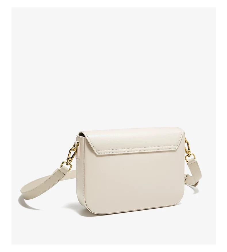 Genuine Leather Tofu Square Bag 2026 New Arrival, Women's Vintage Underarm Bag, Commute Handbag, Luxury Minimalist Shoulder & Crossbody Bag