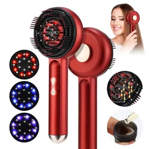 Electric scalp massager, 3-mode head scratching and acupressure massage brush, hair oil applicator, cordless hair care comb for men and women