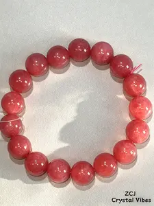 ZCJ Crystal Strawberry Quartz Bracelet