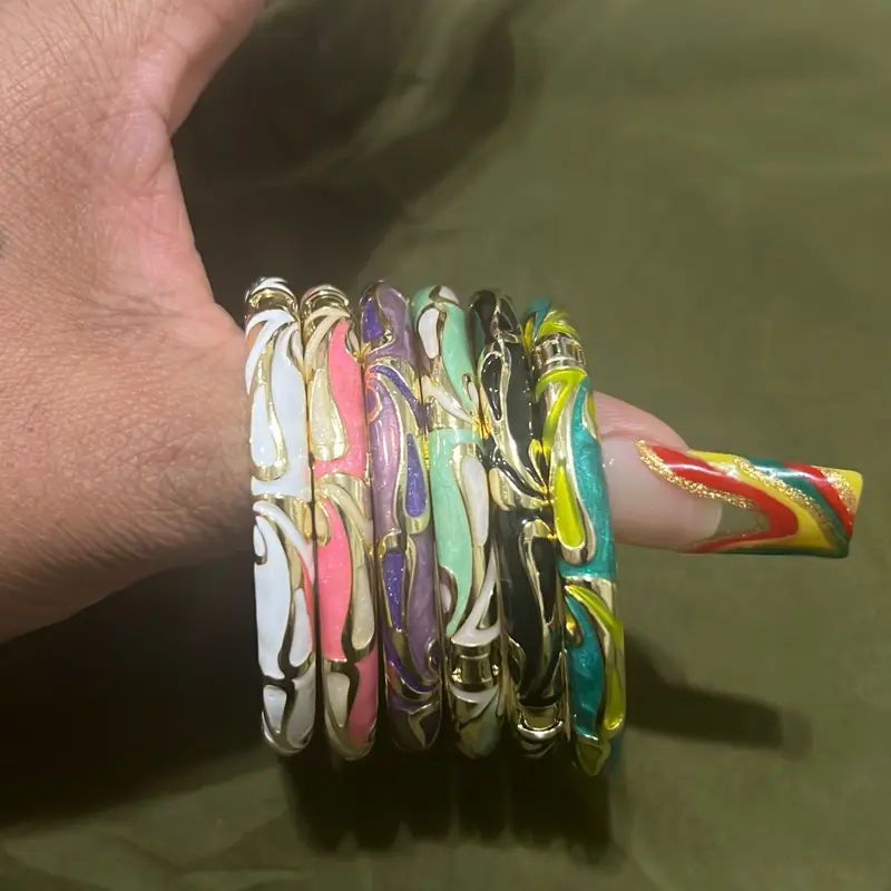 Vintage emerald gold fill waterproof Bracelet